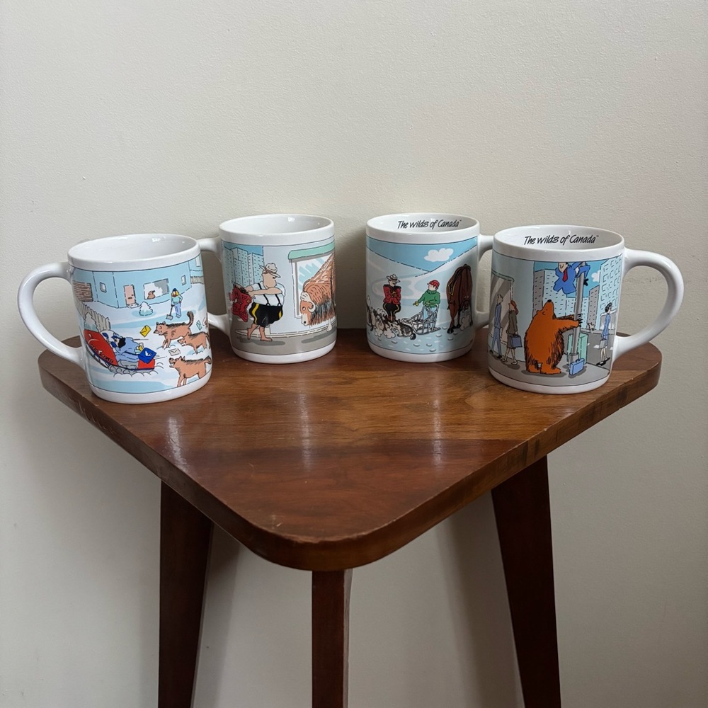 Vintage “The Wilds of Canada” Mug Set